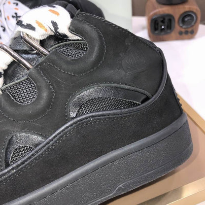 Viral Lace Black Sneakers - men's shoes, detail view 8 | LUXIUM MARKET