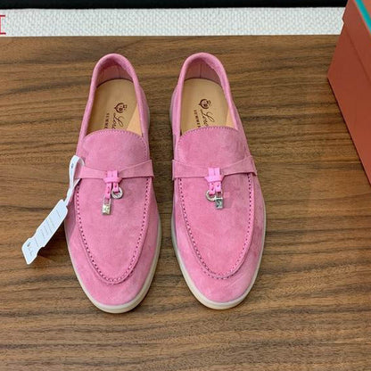 Rose Suede Loafers - women's shoes | LUXIUM MARKET