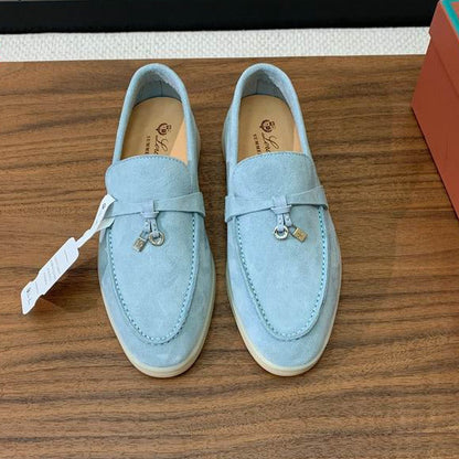 Pale Blue Loafers - shoes | LUXIUM MARKET