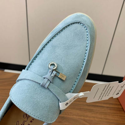 Pale Blue Loafers - shoes, detail view 4 | LUXIUM MARKET