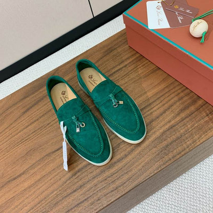Emerald Suede Loafers - shoes, detail view 3 | LUXIUM MARKET
