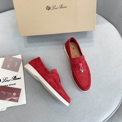 Coral Suede Penny Loafers - men's shoes | LUXIUM MARKET