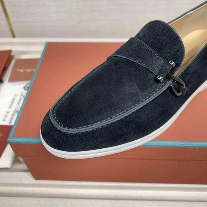 Classic Black Suede Loafers - men's shoes, detail view 4 | LUXIUM MARKET