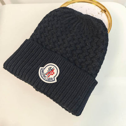 Classic Ribbed Beanie Hat - men's accessory, detail view 3 | LUXIUM MARKET