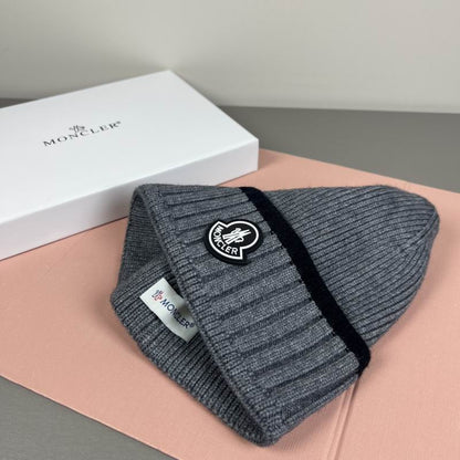 Classic Ribbed Beanie Hat - men's accessory, detail view 2 | LUXIUM MARKET