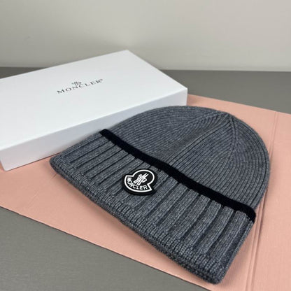 Classic Ribbed Beanie Hat - men's accessory, detail view 3 | LUXIUM MARKET