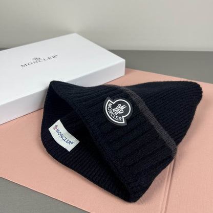 Classic Ribbed Beanie Hat - men's accessory, detail view 9 | LUXIUM MARKET