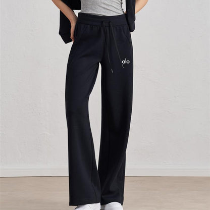 Wide-Leg Sweatpants - women's clothing | LUXIUM MARKET