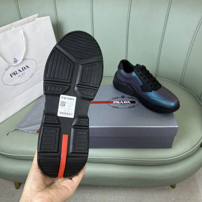 Blue Performance Sneakers - men's shoes, detail view 2 | LUXIUM MARKET
