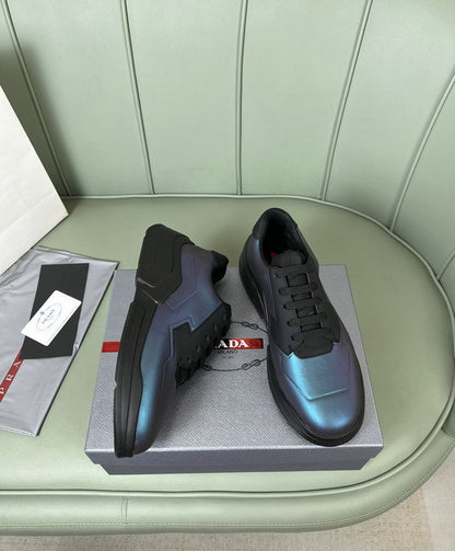 Blue Performance Sneakers - men's shoes, detail view 4 | LUXIUM MARKET