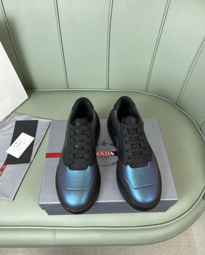 Blue Performance Sneakers - men's shoes, detail view 7 | LUXIUM MARKET