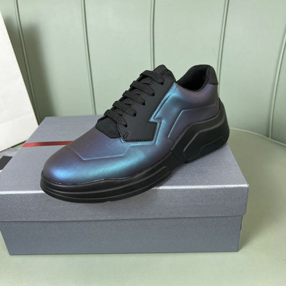 Blue Performance Sneakers - men's shoes, detail view 8 | LUXIUM MARKET