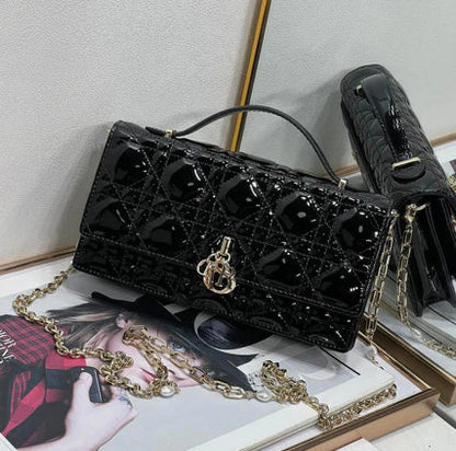 Glossy Quilted Patent Bag - women's bag | LUXIUM MARKET