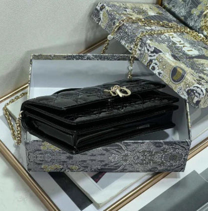 Glossy Quilted Patent Bag - women's bag, detail view 4 | LUXIUM MARKET