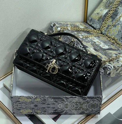 Glossy Quilted Patent Bag - women's bag, detail view 7 | LUXIUM MARKET