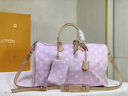 Speedy 9 Pink - women's bag, detail view 2 | LUXIUM MARKET
