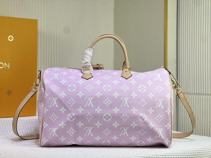 Speedy 9 Pink - women's bag, detail view 6 | LUXIUM MARKET