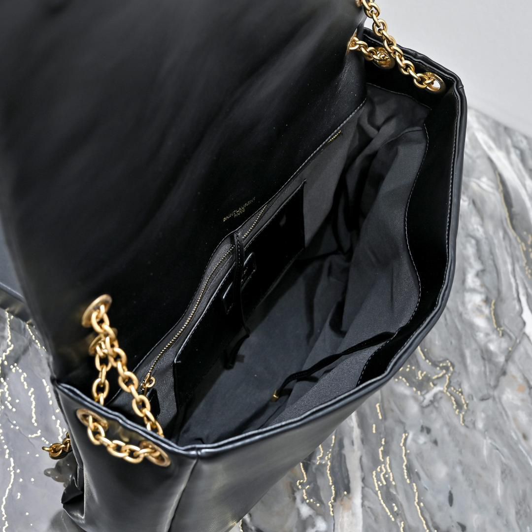 Black Quilted Shoulder Big Bag