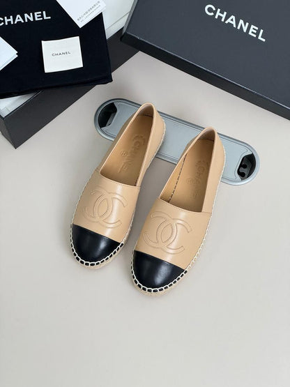 Cream-Colored lambskin espadrille - women's shoes, detail view 5 | LUXIUM MARKET