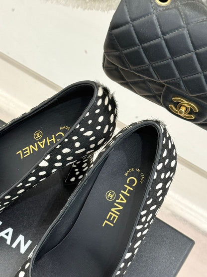 Midnight Polka Heels - women's shoes, detail view 5 | LUXIUM MARKET