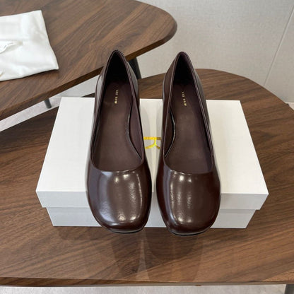 Dark Brown Classic Heels - women's shoes | LUXIUM MARKET