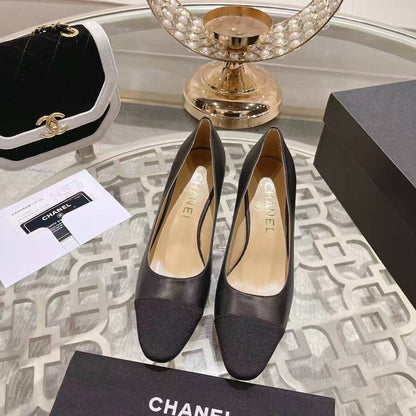 Classic Black Cap Toe Heels - women's shoes | LUXIUM MARKET