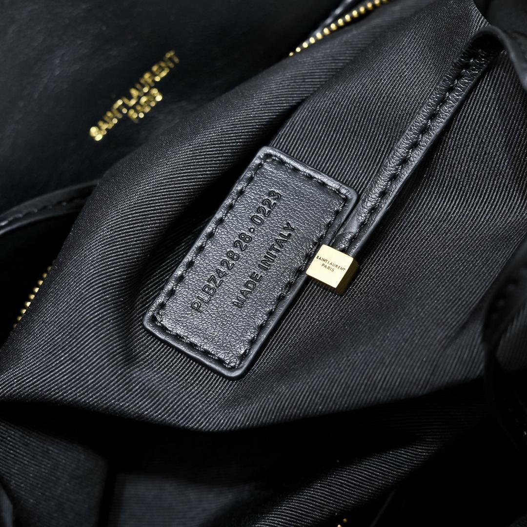 Black Quilted Shoulder Big Bag