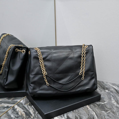 Black Quilted Shoulder Big Bag - women's bag, detail view 3 | LUXIUM MARKET