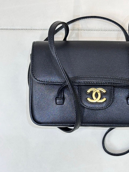 Black Signature Shoulder Bag - women's bag, detail view 5 | LUXIUM MARKET