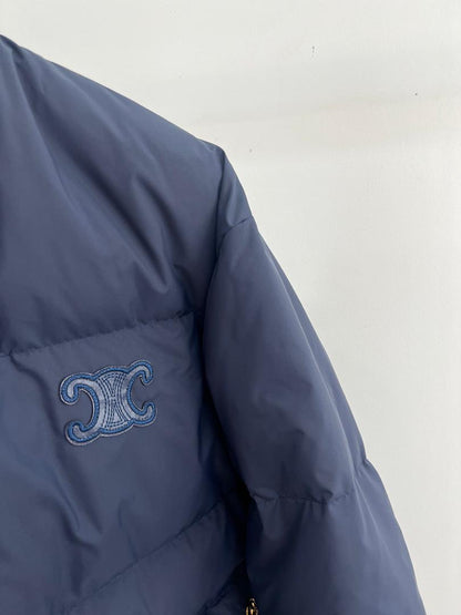 Navy Cel Puffer Jacket - women's clothing, detail view 4 | LUXIUM MARKET