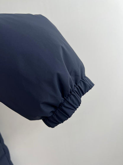 Navy Cel Puffer Jacket - women's clothing, detail view 5 | LUXIUM MARKET