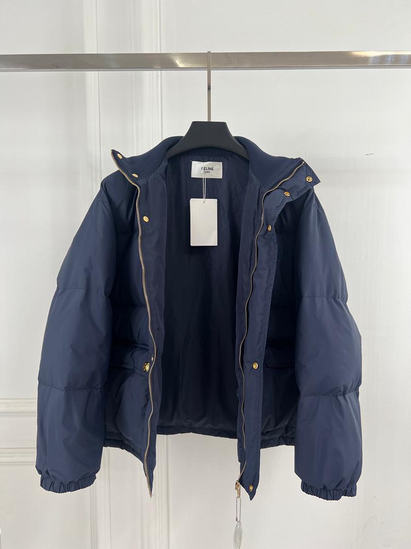 Navy Cel Puffer Jacket