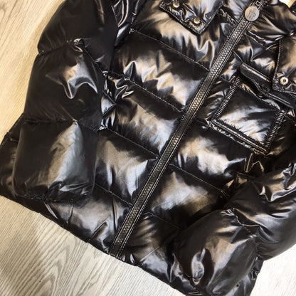 Black Down Puffer Jacket - clothing, detail view 4 | LUXIUM MARKET