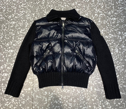 Wool Knit Sleeve Down Jacket - women's clothing, detail view 5 | LUXIUM MARKET