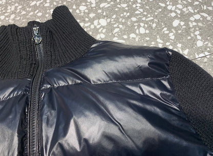 Wool Knit Sleeve Down Jacket - women's clothing, detail view 3 | LUXIUM MARKET