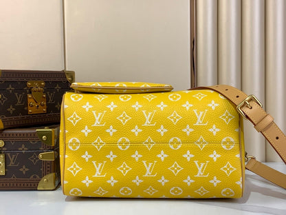 Yellow Speedy 9 - women's bag, detail view 6 | LUXIUM MARKET