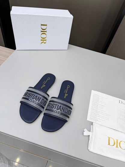 Midnight Luxe Textured Slides - women's shoes, detail view 5 | LUXIUM MARKET