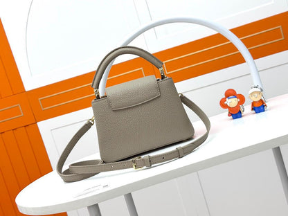 Structured Mini Top Handle Crossbody Bag - women's bag, detail view 3 | LUXIUM MARKET