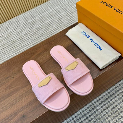 Blush Luxe Comfort Slides - women's shoes | LUXIUM MARKET