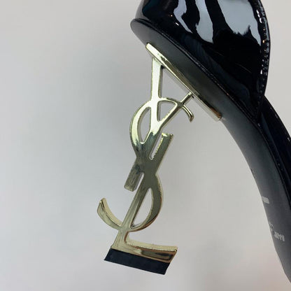 Sculpted Heel Ankle Strap Sandals - women's shoes, detail view 2 | LUXIUM MARKET