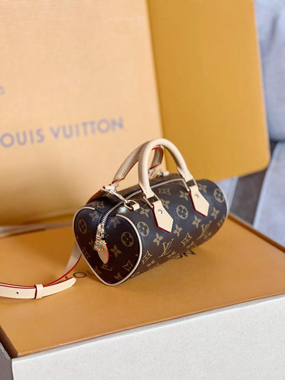 Mini Monogram Barrel Bag - women's bag, detail view 2 | LUXIUM MARKET