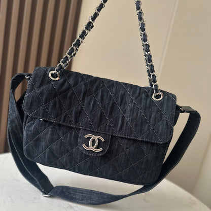 Timeless Quilted Denim Bag - women's bag | LUXIUM MARKET