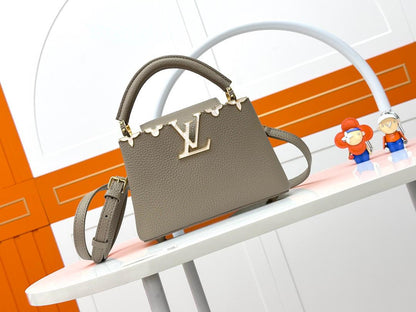 Structured Mini Top Handle Crossbody Bag - women's bag, detail view 5 | LUXIUM MARKET