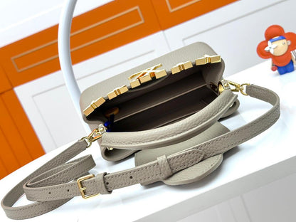 Structured Mini Top Handle Crossbody Bag - women's bag, detail view 8 | LUXIUM MARKET