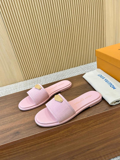 Blush Luxe Comfort Slides - women's shoes, detail view 7 | LUXIUM MARKET