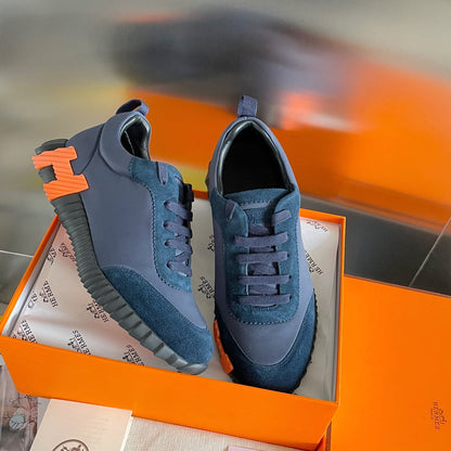 H Casual Leather Sneakers - men's shoes, detail view 7 | LUXIUM MARKET