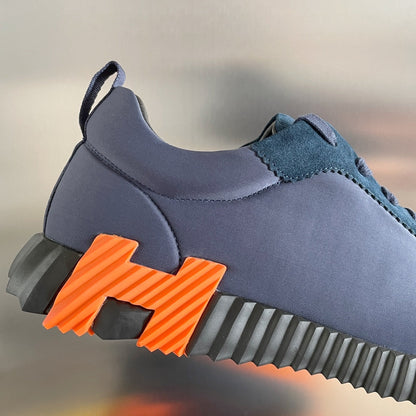 H Casual Leather Sneakers - men's shoes, detail view 4 | LUXIUM MARKET