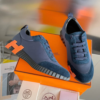 H Casual Leather Sneakers - men's shoes | LUXIUM MARKET