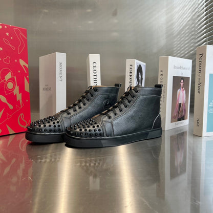 High-Top Studded Sneakers - men's shoes, detail view 9 | LUXIUM MARKET
