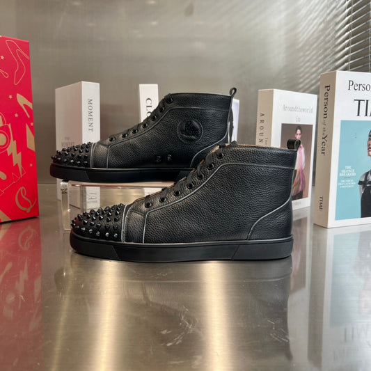 High-Top Studded Sneakers